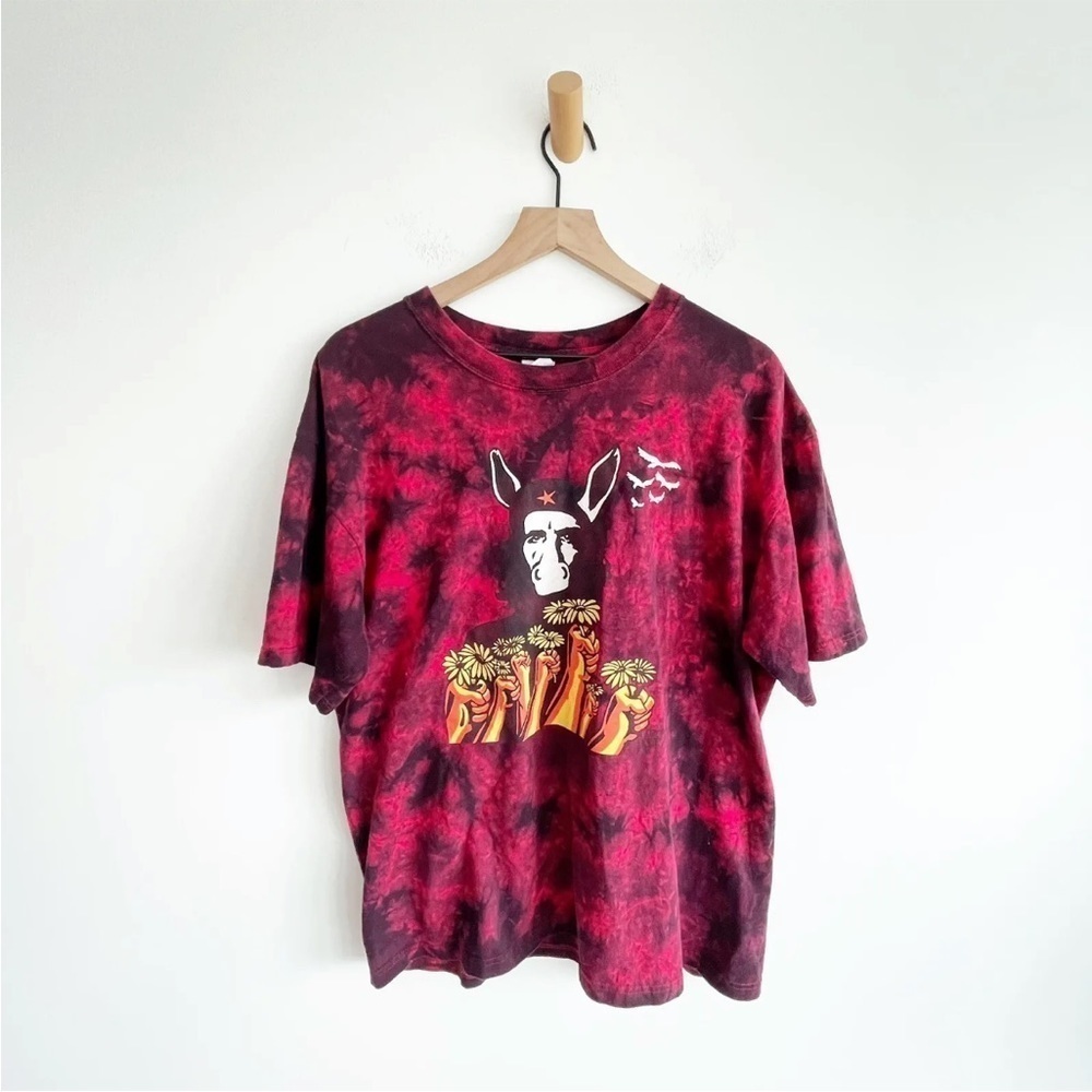 Gov't Mule Kinder Revolution 2008 Tour Red Tie Dye Men's T Shirt XL Anvil